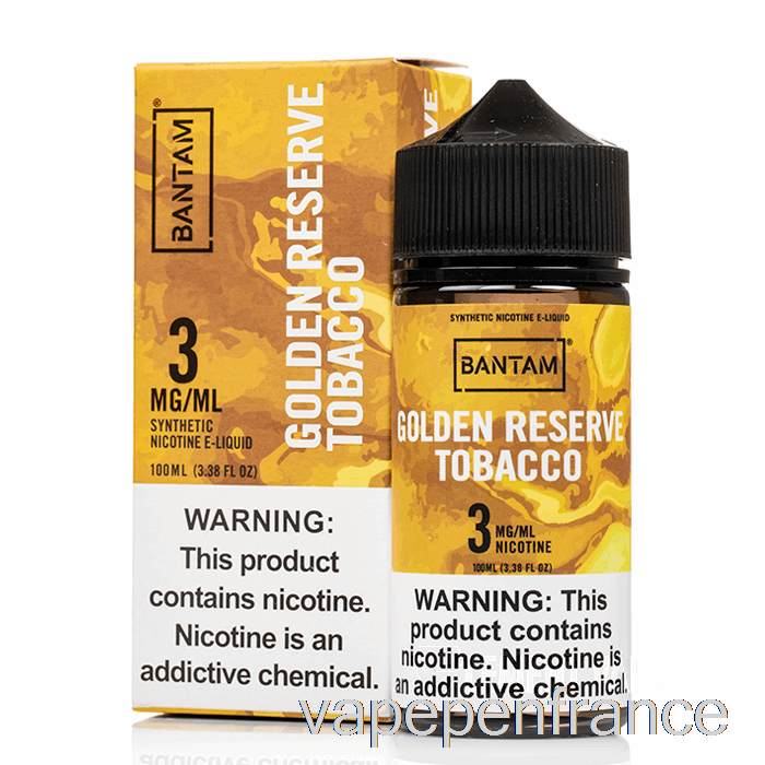 Tabac De Réserve Dorée - Vape Bantam - Stylo Vape 100 Ml 0 Mg